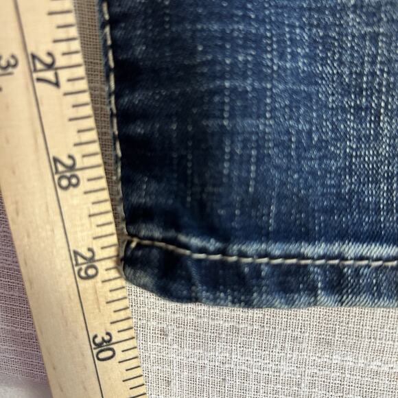 Chip & Pepper Men's Tuck Relaxed Straight Jeans 34x30 Whiskering Distressing - Picture 8 of 9